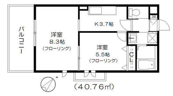 グランコート稲毛の間取り