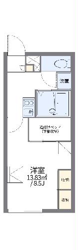 レオパレスＴ．コーポ深川の間取り