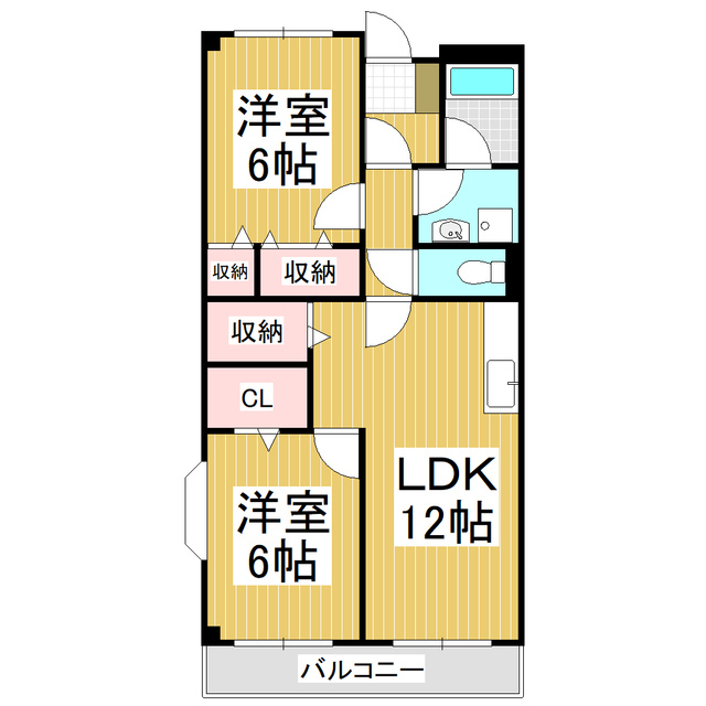 Ｌｉｍｐｉａ幸ハイツＡの間取り