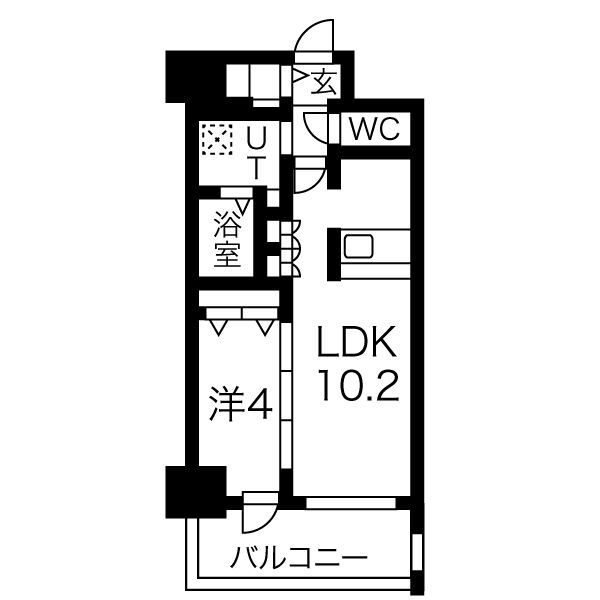 アドバンス名古屋モクシーの間取り