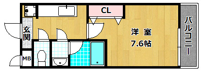 【シャルム長尾の間取り】