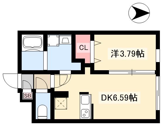 quador 御器所NOIRの間取り