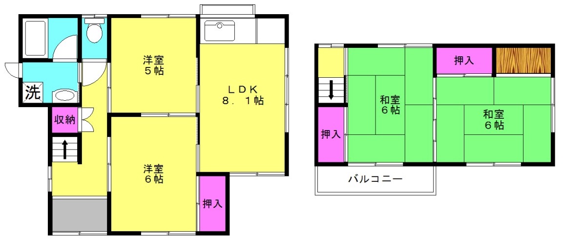 平岡町新在家貸家の建物外観