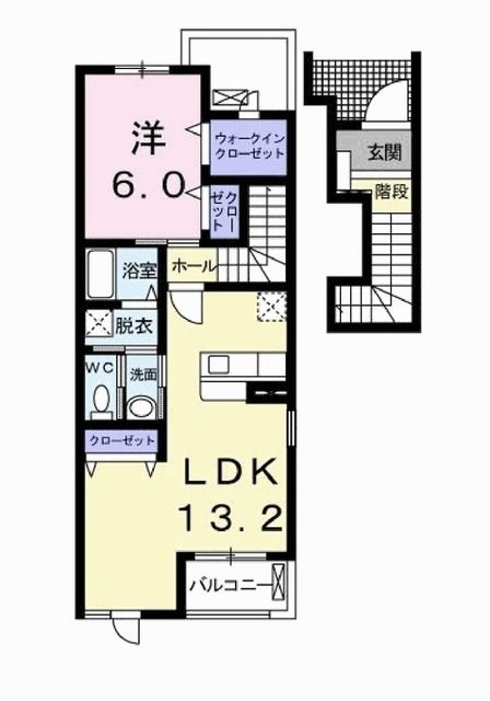 ブリラテ　ラ　ルーナIIの間取り