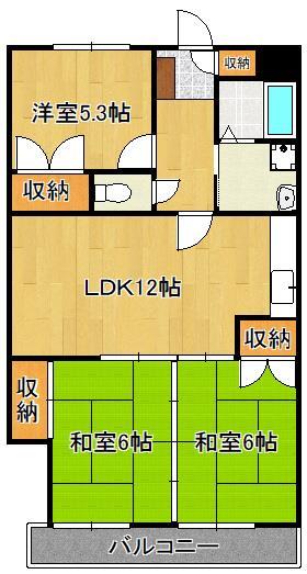 クラウンハイム若園の間取り