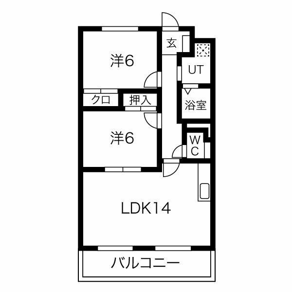 シャンテ タチバナの間取り