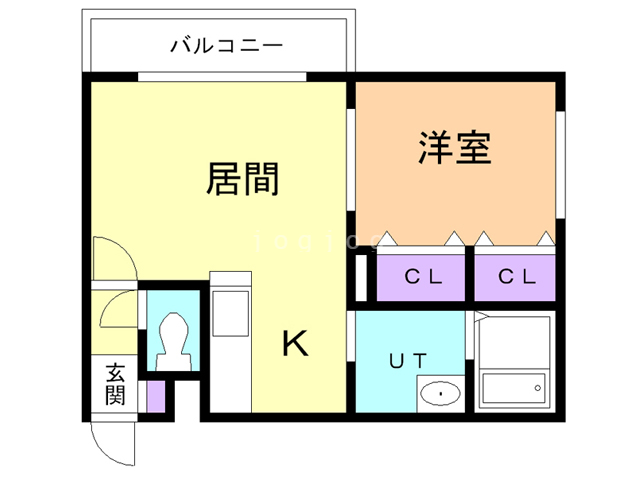 札幌市東区北十一条東のマンションの間取り