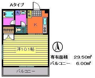 アーバンコート沖洲の間取り