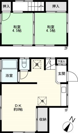 春日部市備後東戸建の間取り