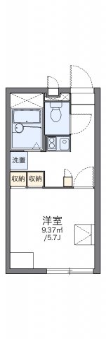 レオパレスアシャラーデ　タナカの間取り