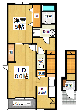 【シーゲルＢの間取り】