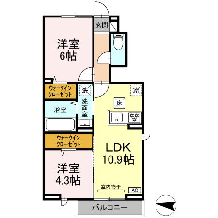 ポラリス井尻野の間取り