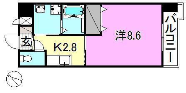 メゾンドール錦町2の間取り