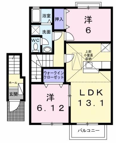 ヴィラ・ファミール Aの間取り