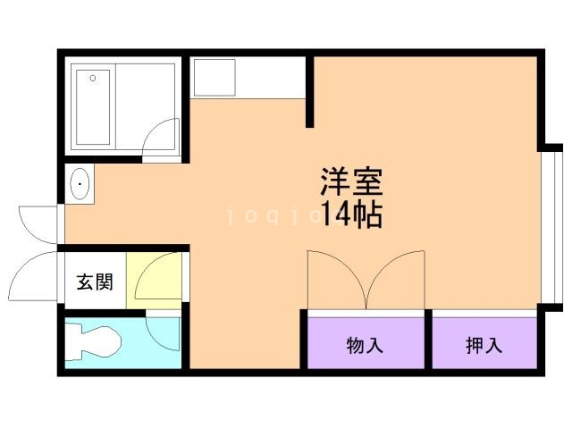 コーポケーアイの間取り