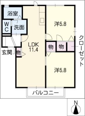 ＦＡＭＩＬＩＯ　Ａ館の間取り