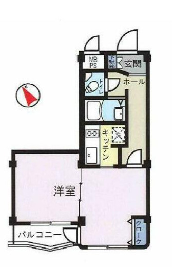 川崎市川崎区浜町のマンションの間取り