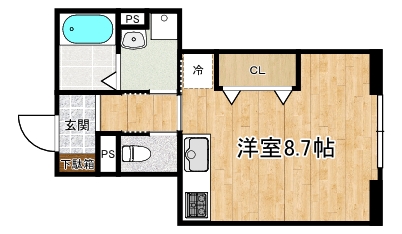 神戸市東灘区住吉東町のマンションの間取り