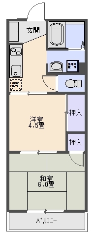 ハイツ井手の間取り