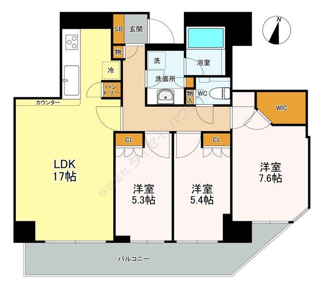 ブランズタワー南千住の間取り