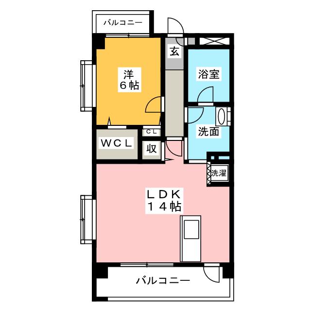 ドルチェ上川田の間取り