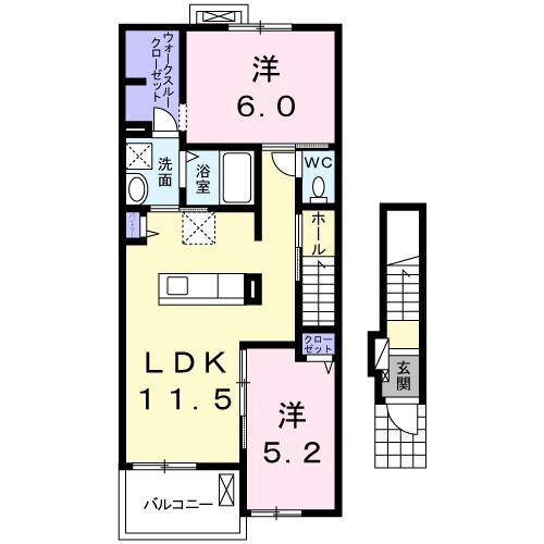 ジャン　ノーブル　Ｈの間取り