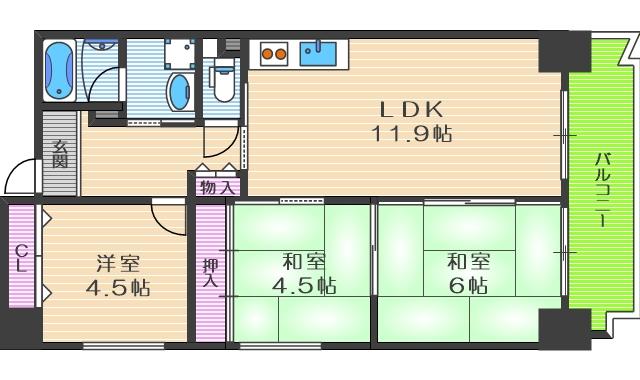 エスパシオ21の間取り