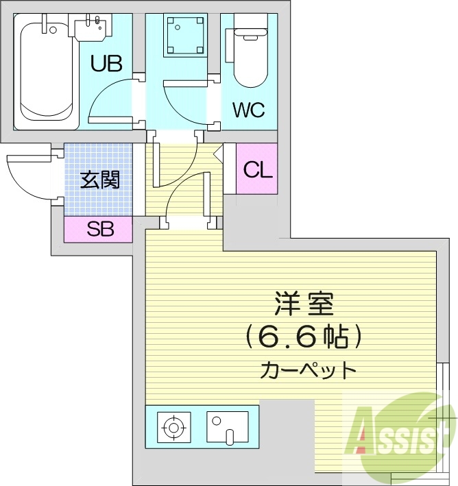 ライオンズシティ南3条の間取り