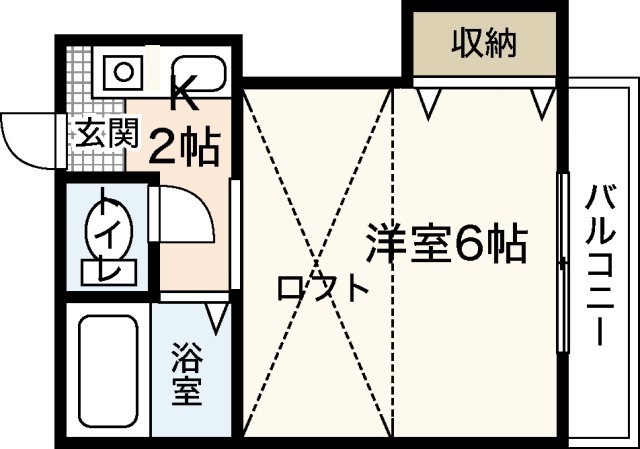 クレスト住吉Ｂ棟の間取り