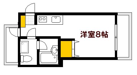 広島市南区金屋町のマンションの間取り