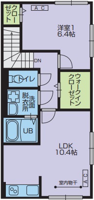 Lumos（ルーモス）築1年　3階建の間取り