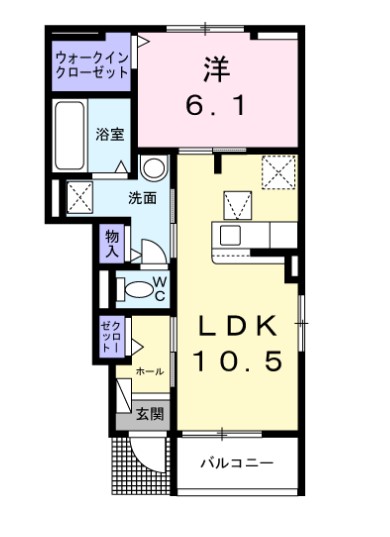 アムールＣの間取り