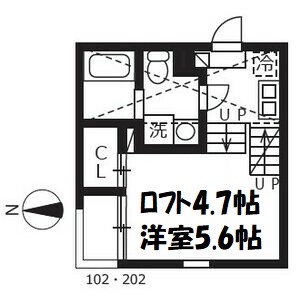 ハーモニーテラス志賀町Vの間取り