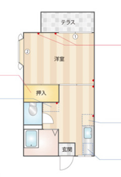 ファミーユ柿生の間取り