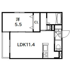 AFFLUENT アフルエントゥの間取り