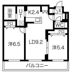 平岸Riverside(平岸リバーサイド)の間取り