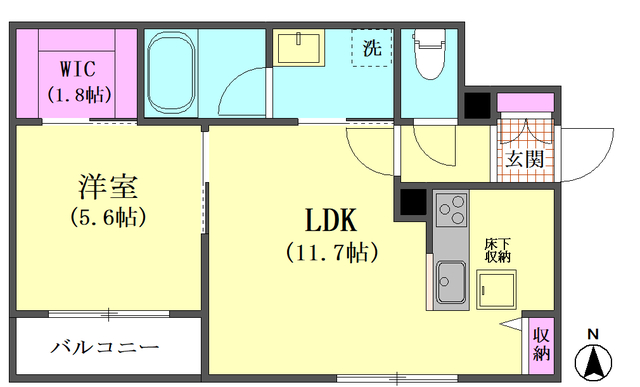 リカス多摩川の間取り