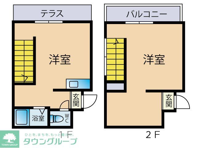 福岡市博多区南本町のアパートの間取り