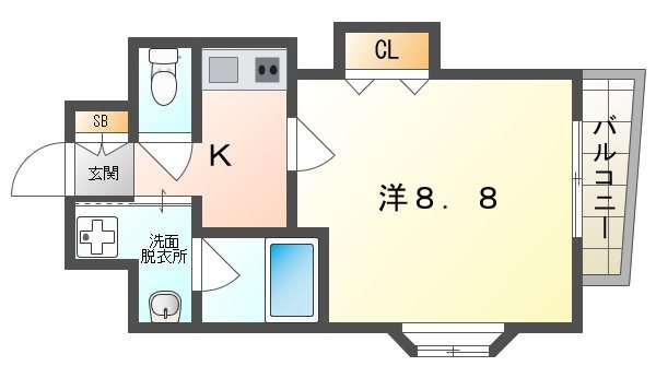 Hommage　Ａの間取り