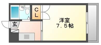 第８８東白島ビルの間取り