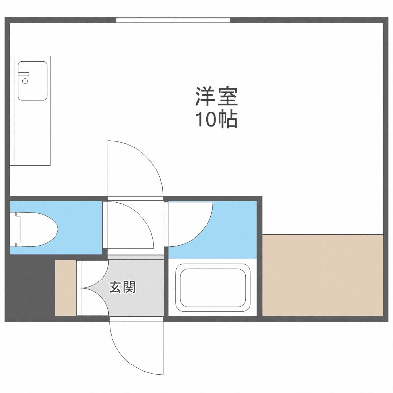 札幌市白石区中央一条のマンションの間取り