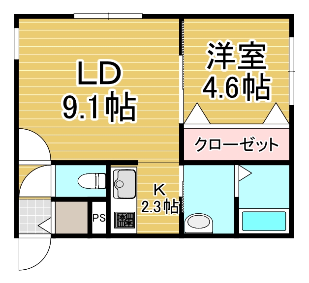 Three R 千歳(スリーアール)の間取り