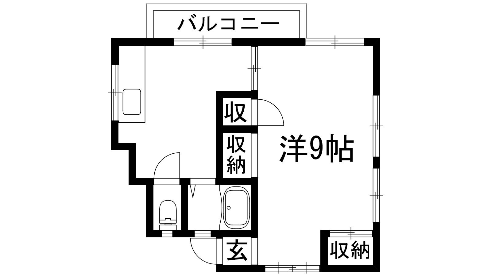 宝塚市平井山荘のアパートの間取り