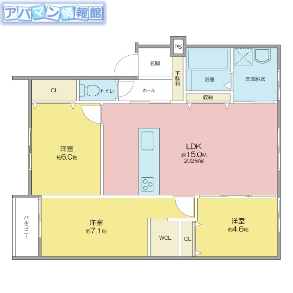 小針ガーデンプレイスの間取り