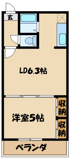 伊勢原市桜台のマンションの間取り