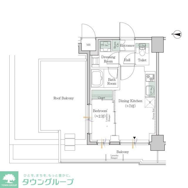 江東区亀戸のマンションの間取り