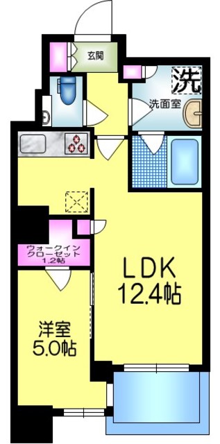 中央区勝どきのマンションの間取り