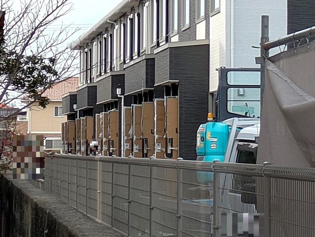 エントランス　建築中