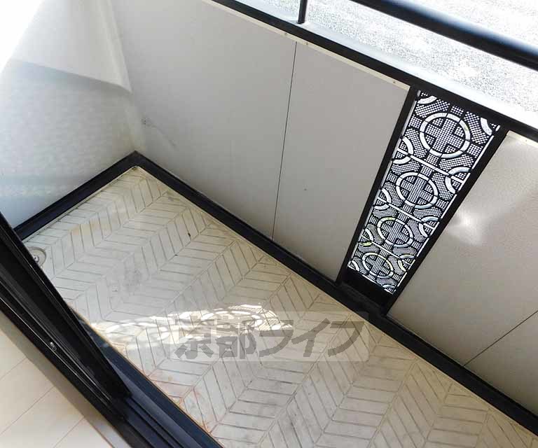 バルコニー　洗濯物もよく乾きます