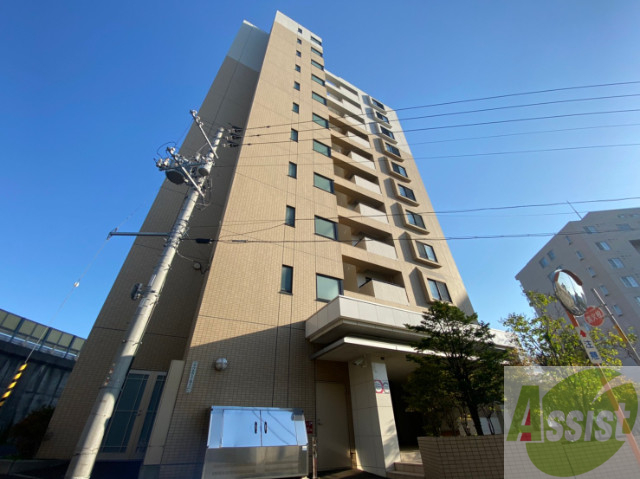 建物外観　札幌市中央区南１９条西「リバービュー山鼻」